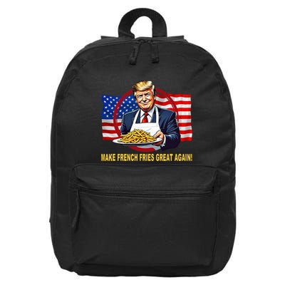 Trump Funny Make Fries Great Again 16 in Basic Backpack