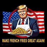 Trump Funny Make Fries Great Again 16 in Basic Backpack