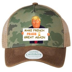 Trump Funny Make French Fries Great Again 2024Trump Vance Legacy Tie Dye Trucker Hat