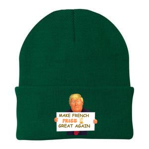 Trump Funny Make French Fries Great Again 2024Trump Vance Knit Cap Winter Beanie