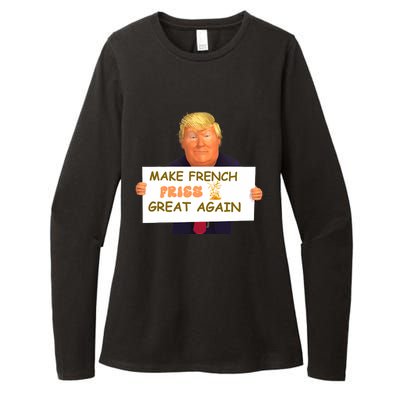 Trump Funny Make French Fries Great Again 2024Trump Vance Womens CVC Long Sleeve Shirt