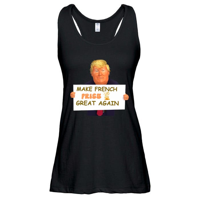 Trump Funny Make French Fries Great Again 2024Trump Vance Ladies Essential Flowy Tank