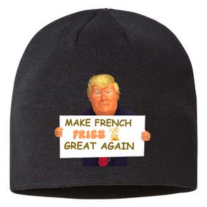 Trump Funny Make French Fries Great Again 2024Trump Vance Sustainable Beanie