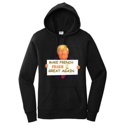 Trump Funny Make French Fries Great Again 2024Trump Vance Women's Pullover Hoodie