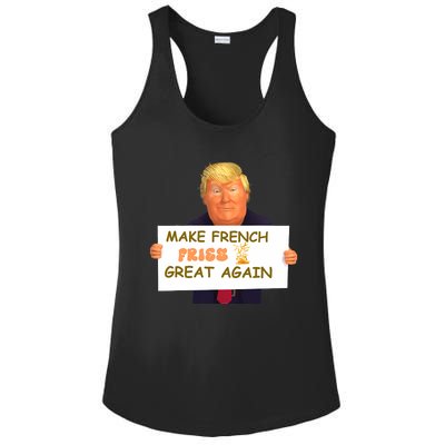 Trump Funny Make French Fries Great Again 2024Trump Vance Ladies PosiCharge Competitor Racerback Tank