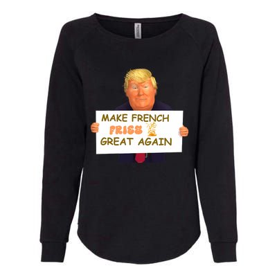 Trump Funny Make French Fries Great Again 2024Trump Vance Womens California Wash Sweatshirt