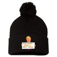 Trump Funny Make French Fries Great Again 2024Trump Vance Pom Pom 12in Knit Beanie