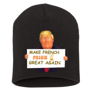 Trump Funny Make French Fries Great Again 2024Trump Vance Short Acrylic Beanie