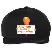 Trump Funny Make French Fries Great Again 2024Trump Vance Wool Snapback Cap