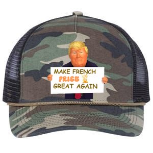 Trump Funny Make French Fries Great Again 2024Trump Vance Retro Rope Trucker Hat Cap