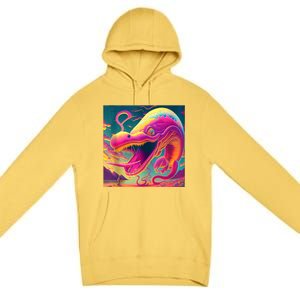 Trippy Fish Monster Premium Pullover Hoodie