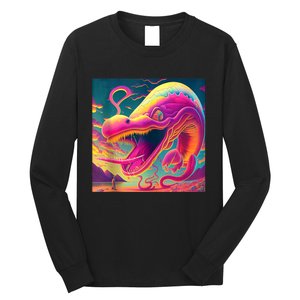 Trippy Fish Monster Long Sleeve Shirt