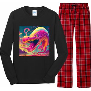 Trippy Fish Monster Long Sleeve Pajama Set