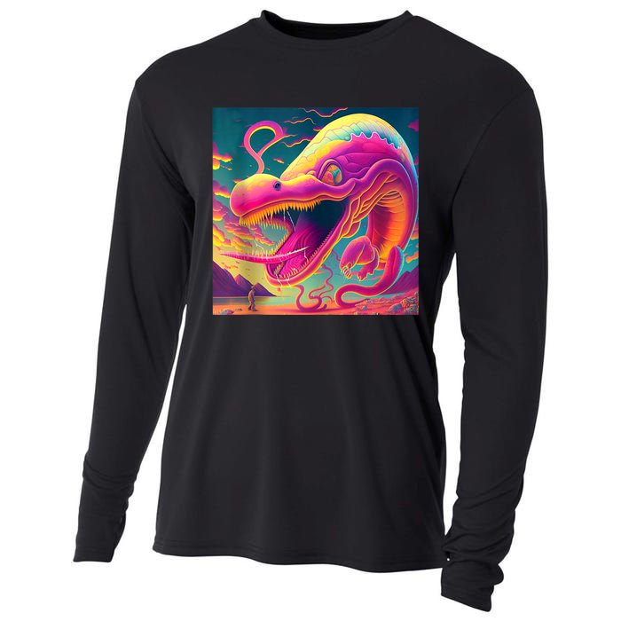 Trippy Fish Monster Cooling Performance Long Sleeve Crew