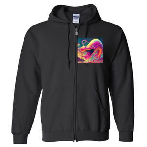 Trippy Fish Monster Full Zip Hoodie