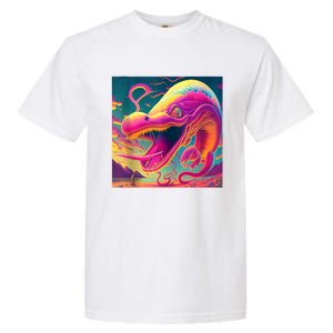 Trippy Fish Monster Garment-Dyed Heavyweight T-Shirt