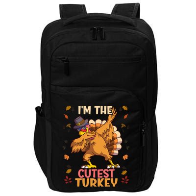Thanksgiving Family Matching I'm The Cutest Turkey Funny Impact Tech Backpack