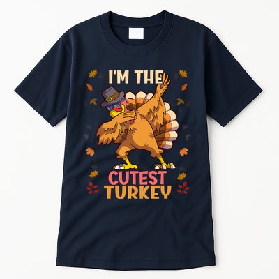 Thanksgiving Family Matching I'm The Cutest Turkey Funny Tall T-Shirt