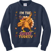 Thanksgiving Family Matching I'm The Cutest Turkey Funny Kids Sweatshirt