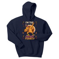 Thanksgiving Family Matching I'm The Cutest Turkey Funny Kids Hoodie