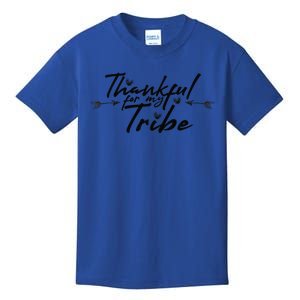 Thankful For My Tribe Thanksgiving Day Gift Kids T-Shirt