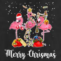 Three Flamingos Merry Christmas Cool Comfort Performance Bucket Hat