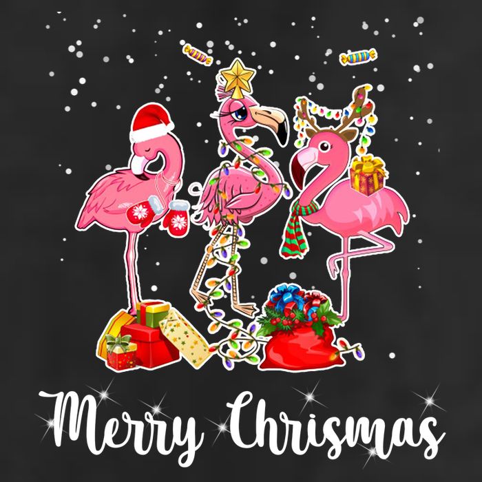 Three Flamingos Merry Christmas Cool Comfort Performance Bucket Hat