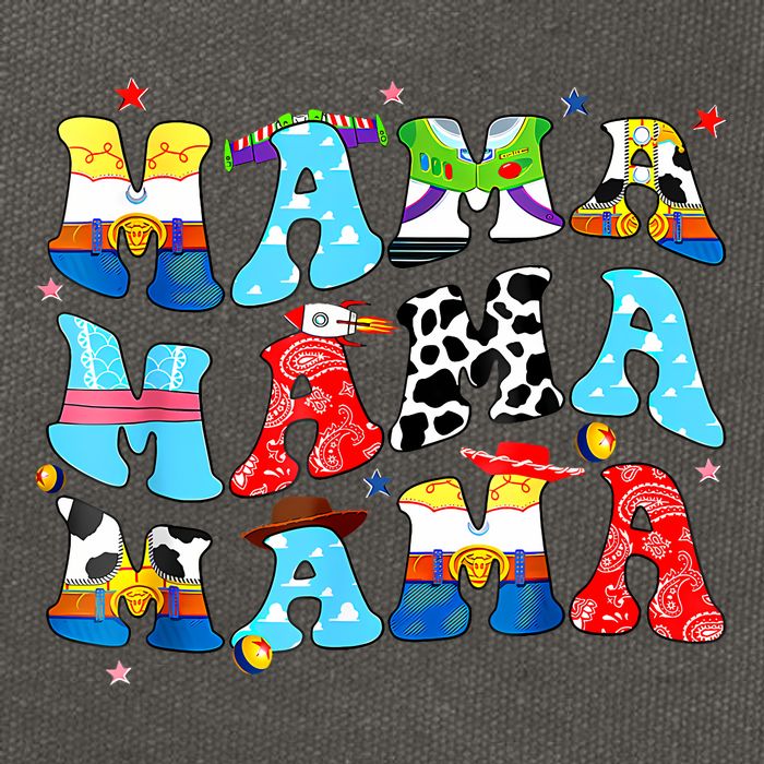 Toy Funny Mama Boy Mother'S Day Mom Cotton Canvas Backpack