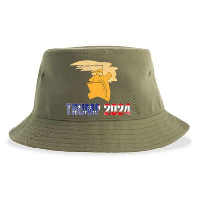 Trump Face Meme Trump 2024 Trump Merchandise. Sustainable Bucket Hat