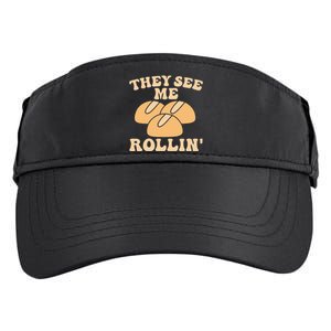 Thanksgiving Family Matching Outfit They See Me Rollin Adult Drive Performance Visor