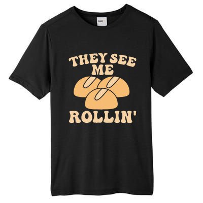 Thanksgiving Family Matching Outfit They See Me Rollin Tall Fusion ChromaSoft Performance T-Shirt