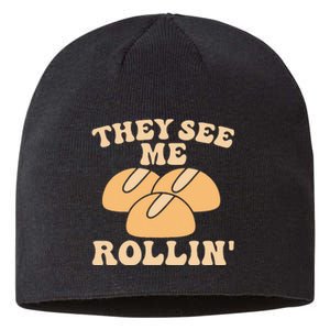 Thanksgiving Family Matching Outfit They See Me Rollin Sustainable Beanie