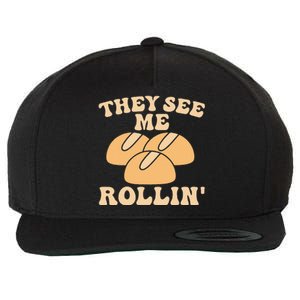 Thanksgiving Family Matching Outfit They See Me Rollin Wool Snapback Cap