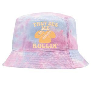 Thanksgiving Family Matching Outfit They See Me Rollin Tie-Dyed Bucket Hat