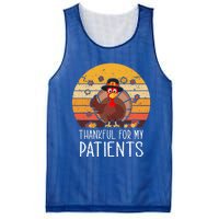 Thankful For My Patients Thanksgiving Costume Thankful Cool Gift Mesh Reversible Basketball Jersey Tank