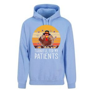 Thankful For My Patients Thanksgiving Costume Thankful Cool Gift Unisex Surf Hoodie