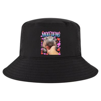 The Famous Moo Deng Pygmy Baby Hippo Moo Deng Cute Moodeng Cool Comfort Performance Bucket Hat
