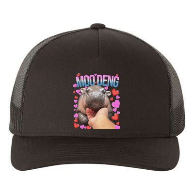 The Famous Moo Deng Pygmy Baby Hippo Moo Deng Cute Moodeng Yupoong Adult 5-Panel Trucker Hat