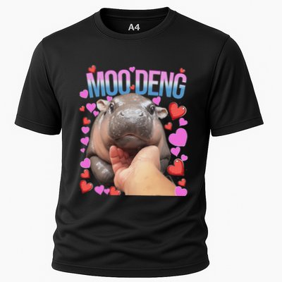 The Famous Moo Deng Pygmy Baby Hippo Moo Deng Cute Moodeng Performance Shirt