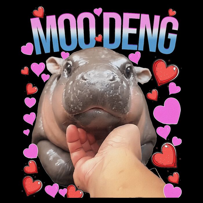 The Famous Moo Deng Pygmy Baby Hippo Moo Deng Cute Moodeng Performance Shirt