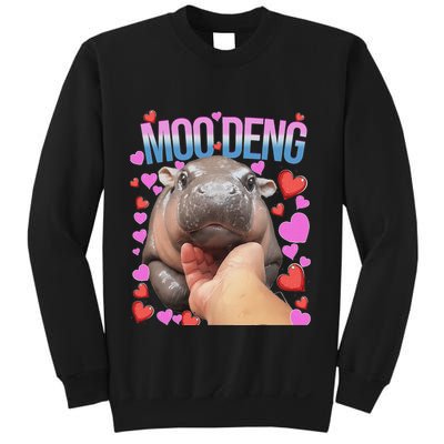 The Famous Moo Deng Pygmy Baby Hippo Moo Deng Cute Moodeng Sweatshirt