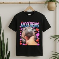 The Famous Moo Deng Pygmy Baby Hippo Moo Deng Cute Moodeng T-Shirt