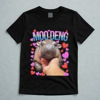 The Famous Moo Deng Pygmy Baby Hippo Moo Deng Cute Moodeng T-Shirt