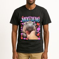 The Famous Moo Deng Pygmy Baby Hippo Moo Deng Cute Moodeng Tall T-Shirt