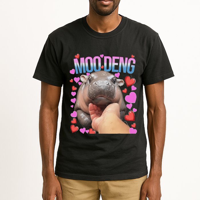 The Famous Moo Deng Pygmy Baby Hippo Moo Deng Cute Moodeng Tall T-Shirt