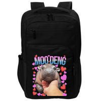 The Famous Moo Deng Pygmy Baby Hippo Moo Deng Cute Moodeng Impact Tech Backpack