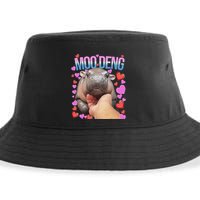 The Famous Moo Deng Pygmy Baby Hippo Moo Deng Cute Moodeng Sustainable Bucket Hat