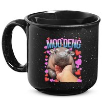 The Famous Moo Deng Pygmy Baby Hippo Moo Deng Cute Moodeng 15oz Campfire Ceramic Mug