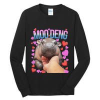 The Famous Moo Deng Pygmy Baby Hippo Moo Deng Cute Moodeng Tall Long Sleeve T-Shirt
