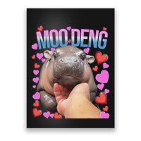 The Famous Moo Deng Pygmy Baby Hippo Moo Deng Cute Moodeng Poster